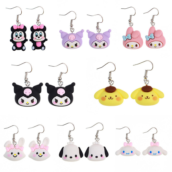 Wholesale Earrings Resin Cute Cartoon Earrings (S) JDC-ES-niqing002