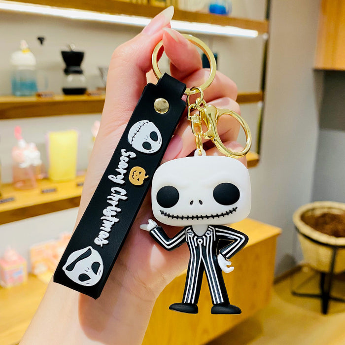 Wholesale Cartoon Doll Silicone Keychain JDC-KC-MingT262