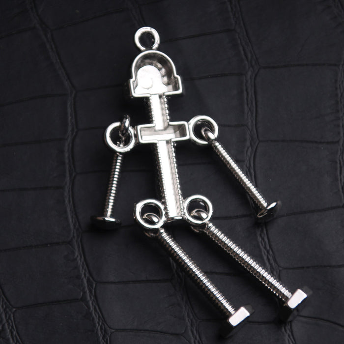 Wholesale Screw Robot Zinc Alloy Keychains JDC-KC-XinJun008