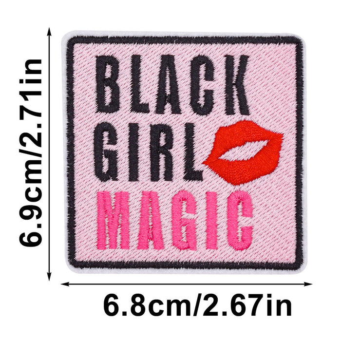 Wholesale Cartoon Animation Black Cloth DIY Patches