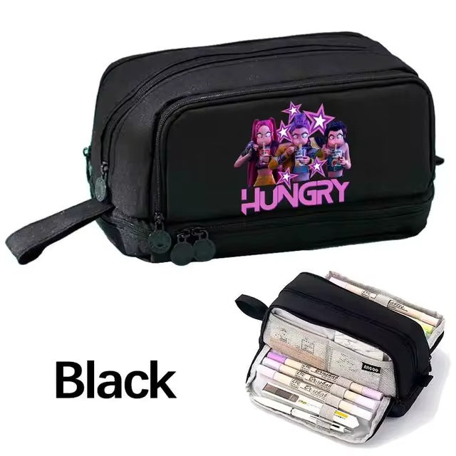 Wholesale Fashion Polyester Cartoon Pencil Case Multifunctional Stationery Pouch Cute School Bag