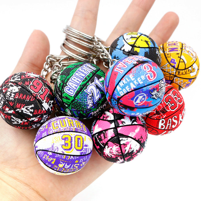 Wholesale PU Basketball Keychain JDC-KC-QLP021