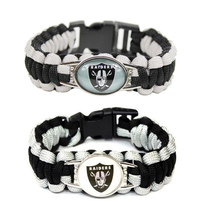 Wholesale rugby team rope woven bracelet