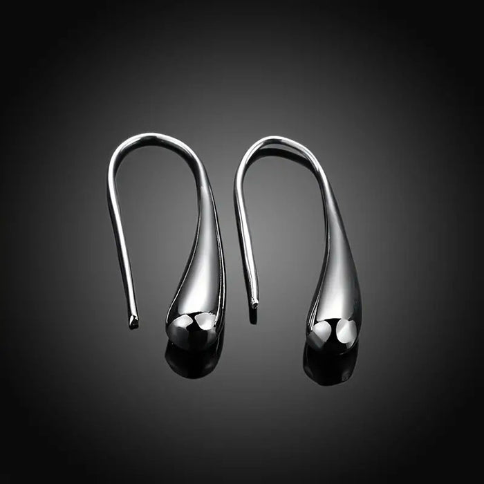 Wholesale Minimally designed copper water drip ear hook with a small and exquisite temperament, high-end jewelry wholesale