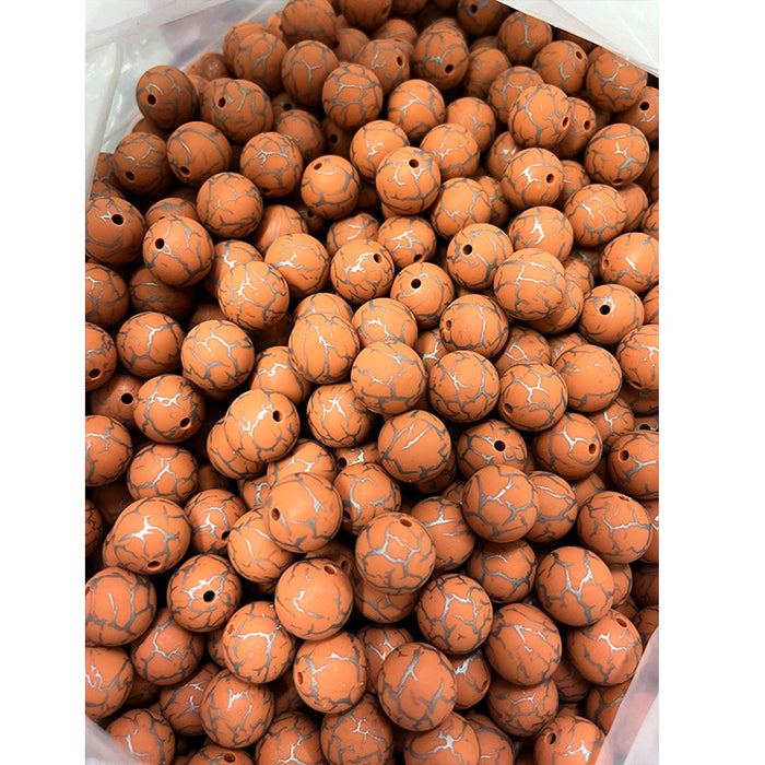 Wholesale 50pcs Leopard Print Series Silicone Balls JDC-BDS-HongZhou013