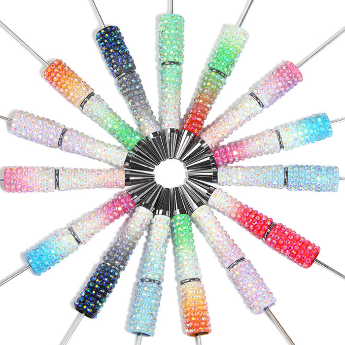 Wholesale New full diamond bead pen fashionable high value gradient bead pen DIY creative handmade diamond bead pen