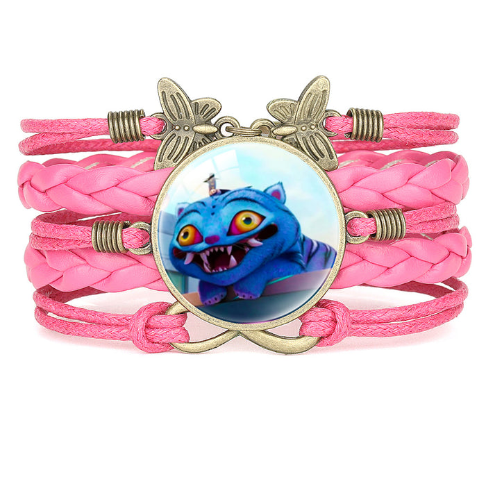 Wholesale KPOP Multi-Layer Cartoon Character Butterfly Combination Bracelet