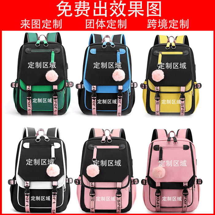 Wholesale Oxford Fabric Cartoon Backpack With USB Charging For Teens And Students