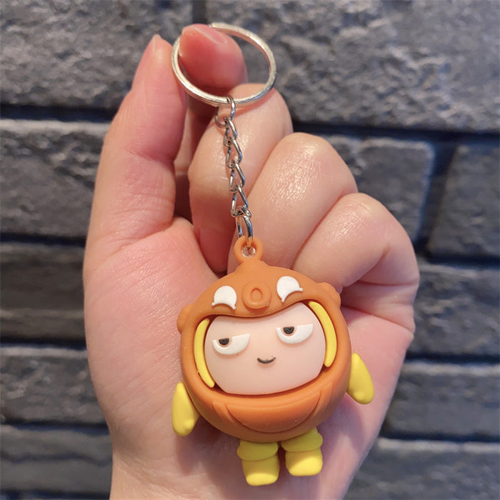 Wholesale Keychains silicone doll cute car bag ornaments