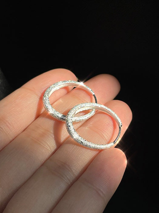 Wholesale 925 Sparkling Sterling Silver Needle Earrings New Trendy