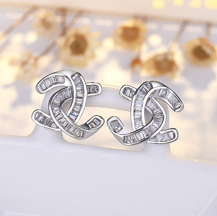 Wholesale Earrings Alloy   Silver Needle (F) JDC-ES-QLX003