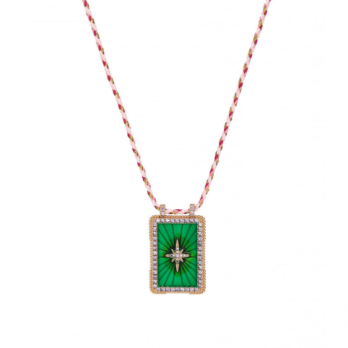 Wholesale Retro Tarot Card Pendant Necklace Sun Moon Star Planet Copper Gem Jewelry Chic Boutique Resale