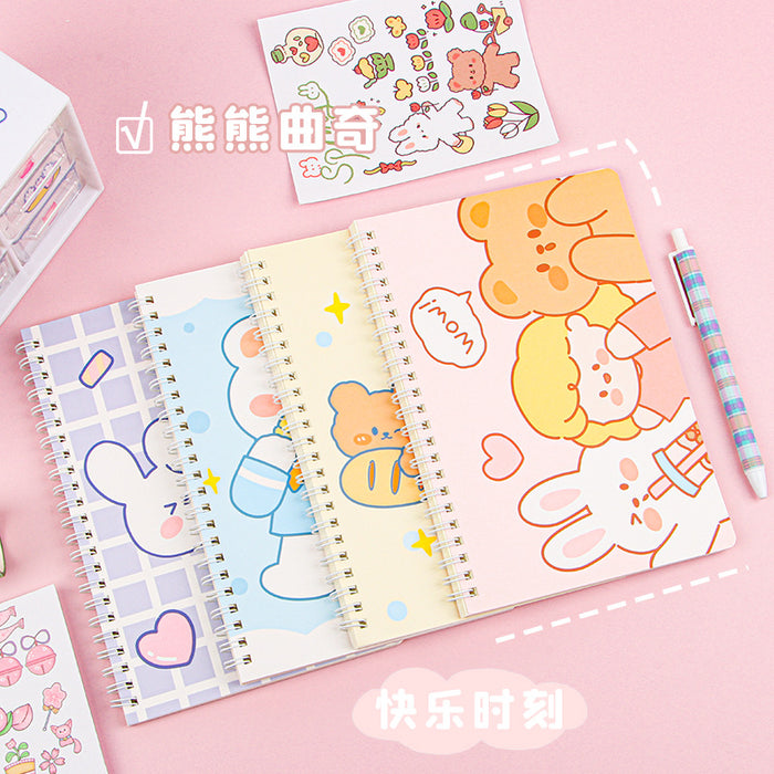 Wholesale Chic Cartoon Panda A5 Loose Leaf Notebook Student Stationery