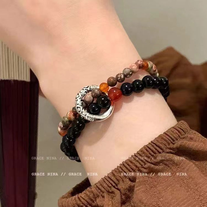Wholesale Beaded Bracelet Women Natural Stone Bracelet Couple Trendy Jewelry