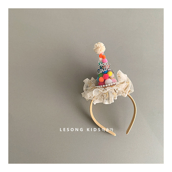 Wholesale Hairband Crown Mesh Birthday Hat Photo Props