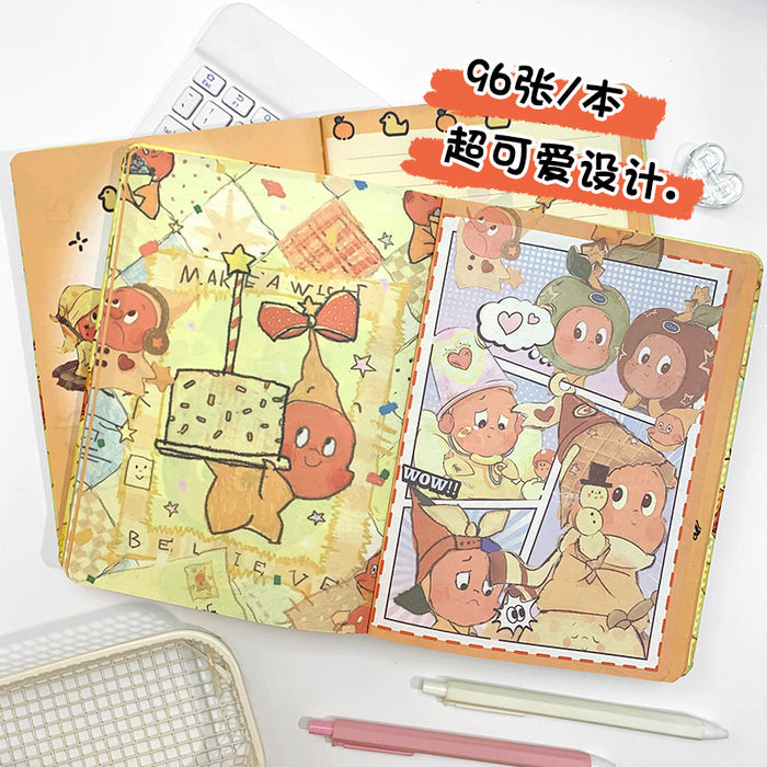 Wholesale 5pcs Cute Cartoon cover A5 Color Page Notebook