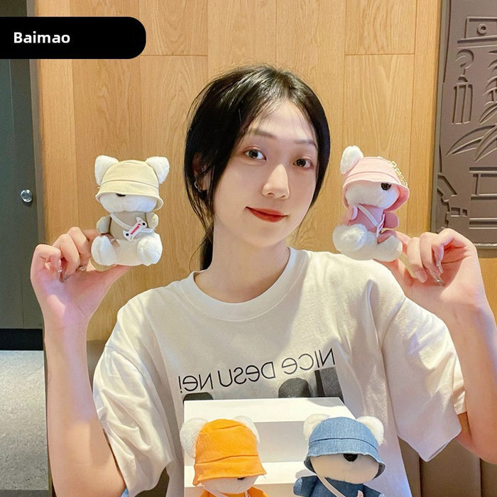 Wholesale Cartoon Puppy Plush Doll Keychain Pendant Cute Doll Toy Couple Backpack Pendant