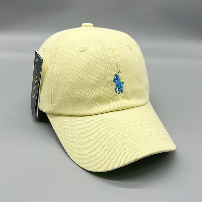 Wholesale Horse Embroidery Baseball Cap Pure Cotton Washed Cloth Unisex Sun Protection