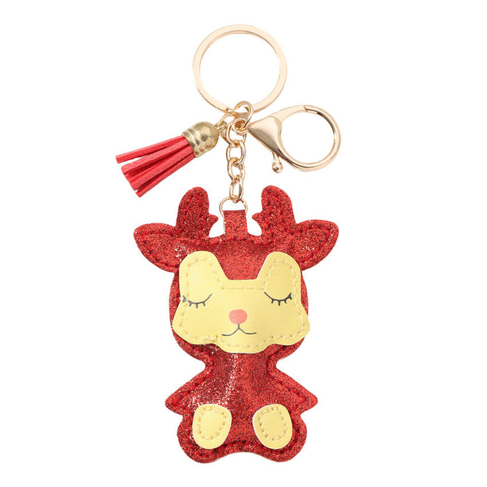 Wholesale Sequin Deer Keychain JDC-KC-RongRui031