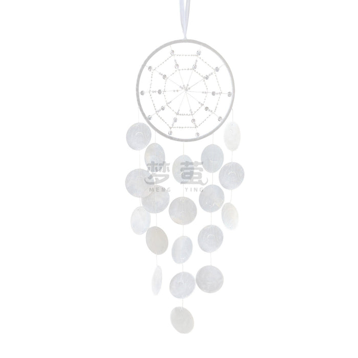 Wholesale Dreamy Cobweb Shell Wind Chime Ornament Handmade MOQ≥2