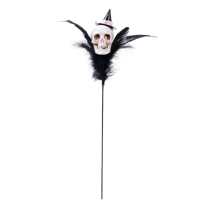 Wholesale  Decorations Creative Feather Pumpkin Skull Pruning Flower bouquet Home Party Flower Branch