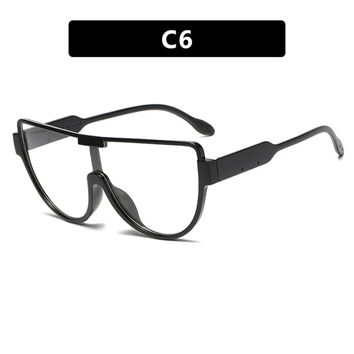 Wholesale Fashionable large frame connected sunglasses street photography sunglasses trendy sunglasses