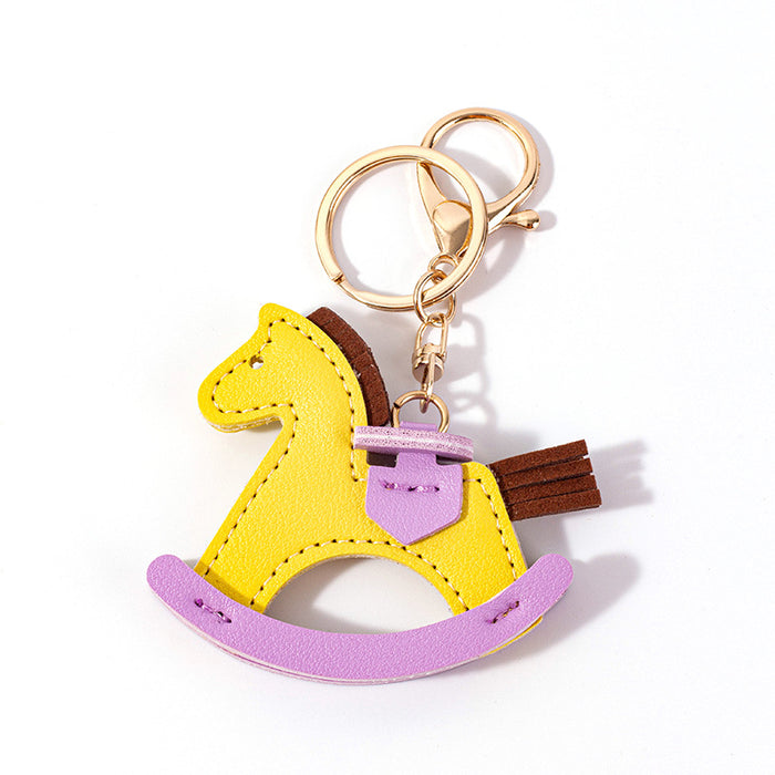 Wholesale Leather Pony Decorative Keychain JDC-KC-QianC002