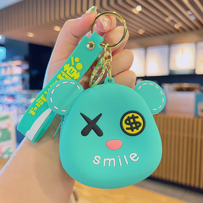 Wholesale   cartoon  keychain cute  coin purse pendant