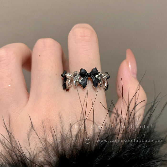Wholesale Sweet bow ring  Open index finger ring
