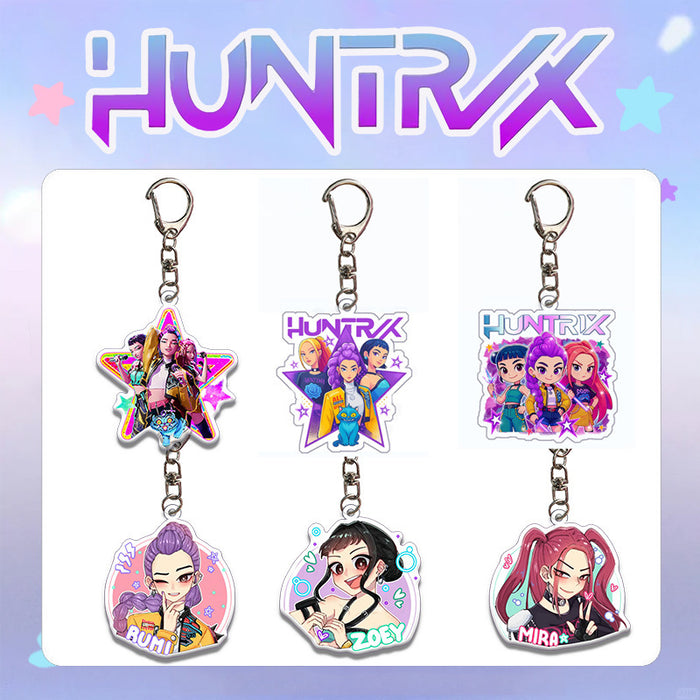 Wholesale 10pcs Acrylic Keychain Bag Pendant Accessories