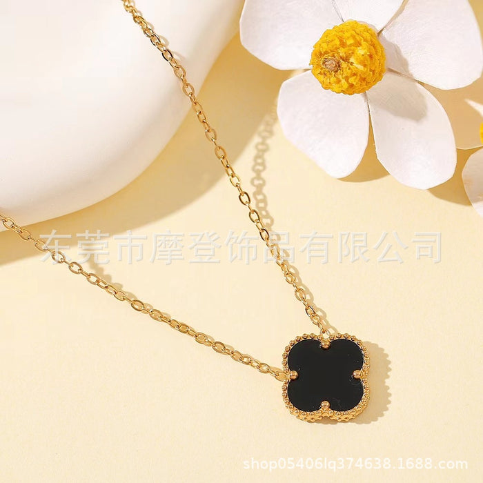 Wholesale Titanium Steel Wild Pendant Clavicle Chain JDC-NE-Modeng002