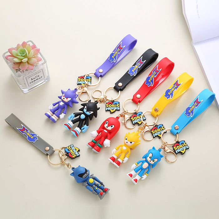 Wholesale Cute Cartoon Soft Rubber Doll Keychain JDC-KC-BoYue004