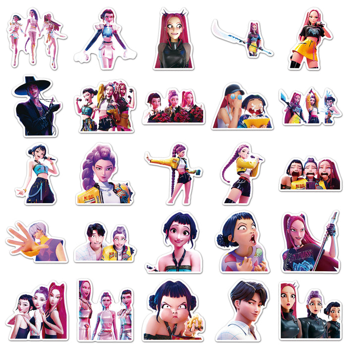 Wholesale 50pcs Kpop anime character graffiti stickers
