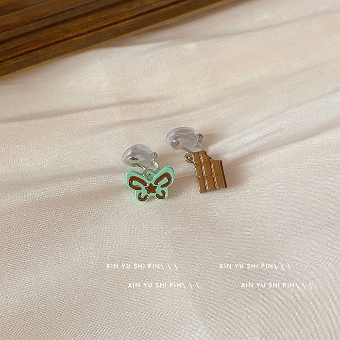 Wholesale Butterfly ear clip without ear hole, niche earring