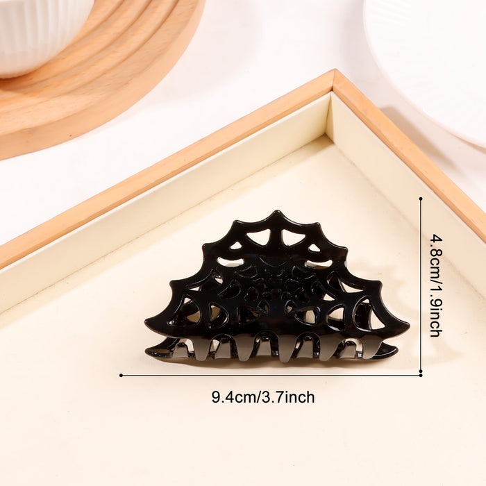 Wholesale   Web Hollow Shark Hair Clip Women S Tortoiseshell Gothic Hair Claw Fashion Accessory Boutique Resale