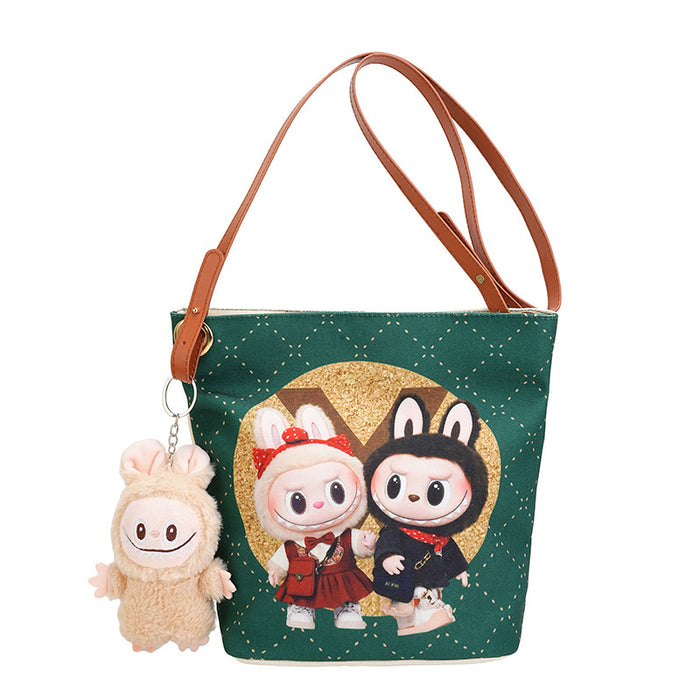 Wholesale Cartoon Trendy Shoulder Bag Cute and Exquisite Pendant Printed Crossbody Bag
