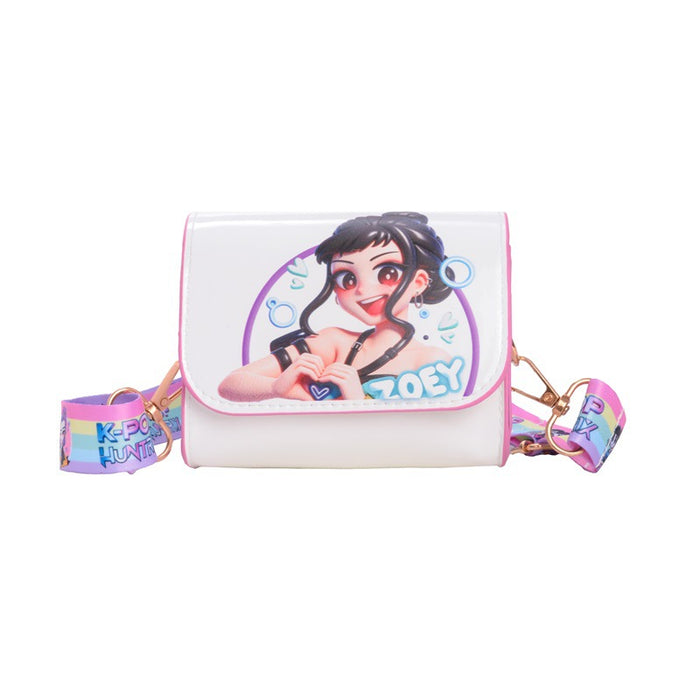 Wholesale Chic Cartoon PU Crossbody Bag for Girls Cute Square Bag with Heart Print Ideal