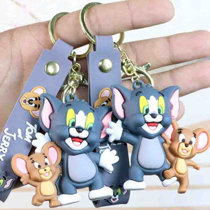 Wholesale Cartoon  Keychain  Cat Doll School Bag Pendant Car Keychain