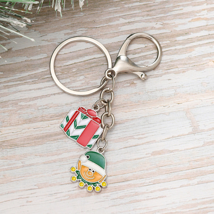 Wholesale Christmas Alloy Keychain JDC-KC-YiTian021