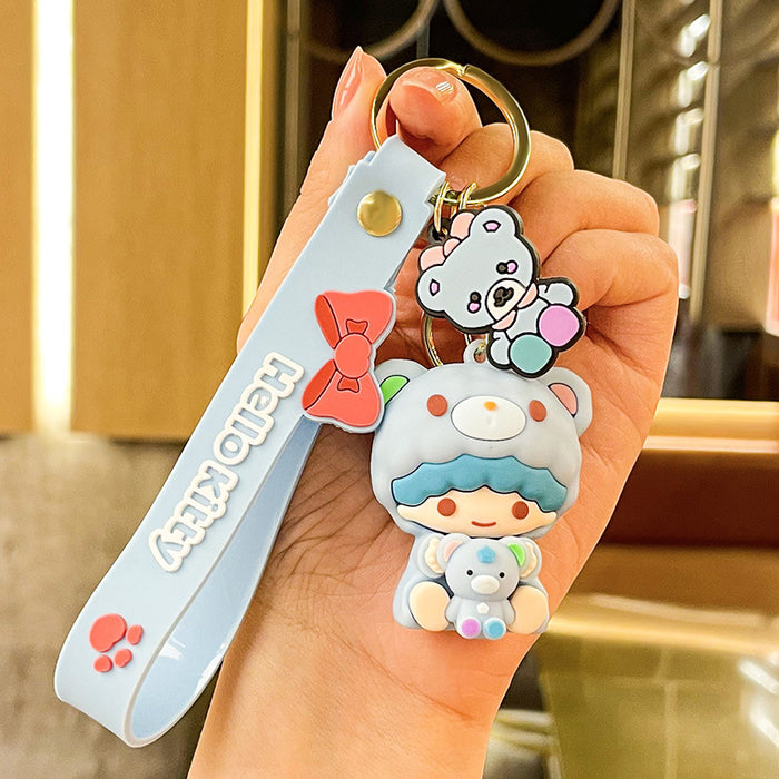 Wholesale Cartoon Doll Silicone Keychain JDC-KC-Benxin031