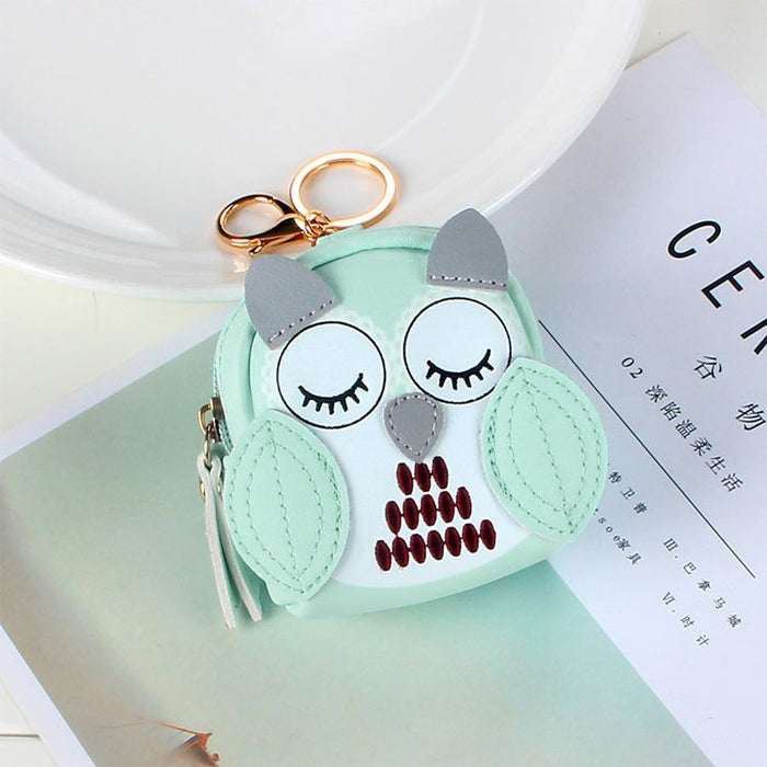 Wholesale PU cute owl zipper coin purse JDC-WT-YouTu006