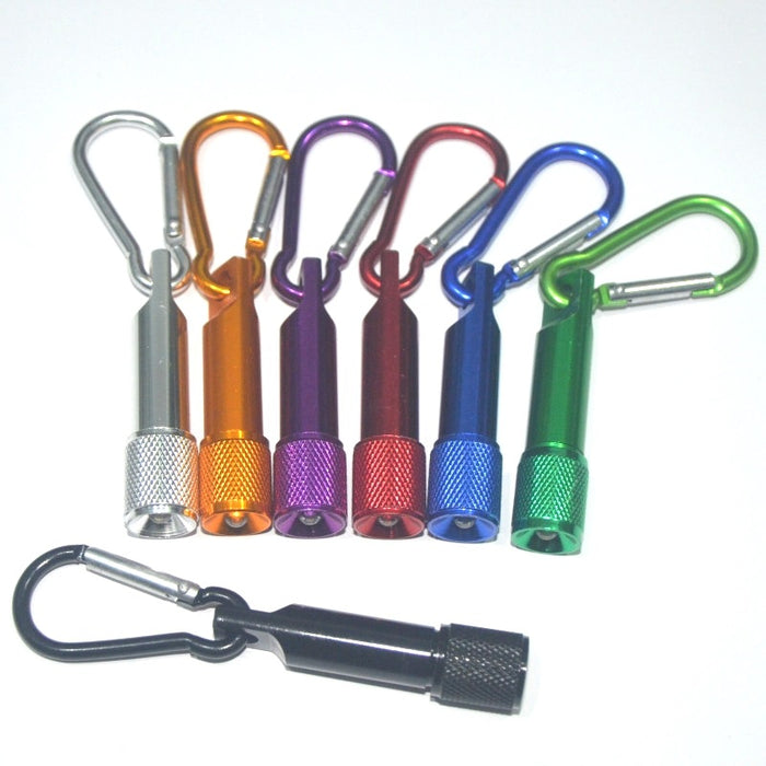 Wholesale Aluminum Alloy Small Flashlight Carabiner Keychain JDC-KC-KB016