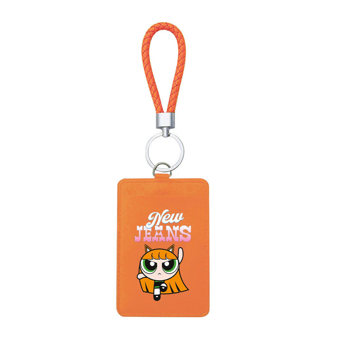 Wholesale PU Card Holder Keychain JDC-KC-ShuaiX002