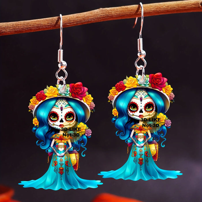 Wholesale Acrylic Halloween Character Earrings JDC-ES-Yujin001