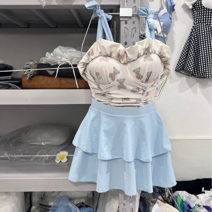 Wholesale Printed slimming and conservative one-piece swimsuit, summer swimsuit