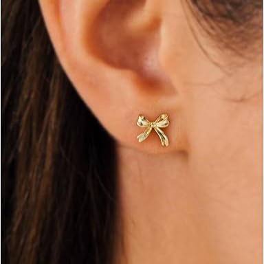 Wholesale Butterfly Knot Stud Earrings for Women Fashionable Material Plated Surface