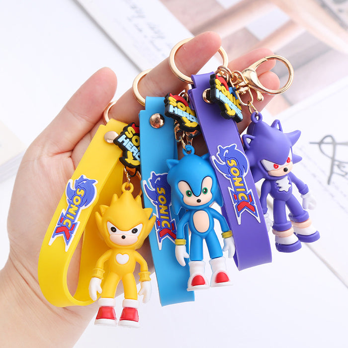 Wholesale Cute Cartoon Soft Rubber Doll Keychain JDC-KC-BoYue004