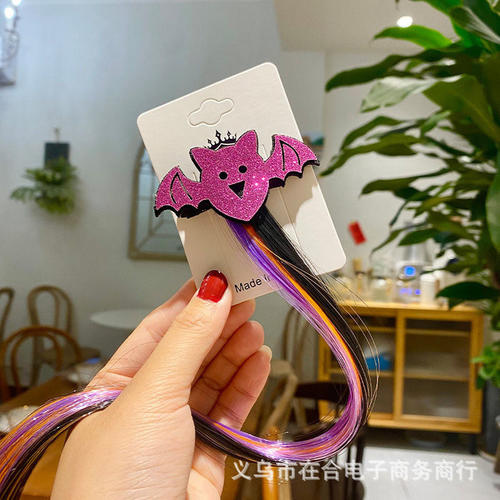 Wholesale Trendy Pumpkin  Hair Clip For Kids Costume Flowing Hair Accessory For Party Dance Performance