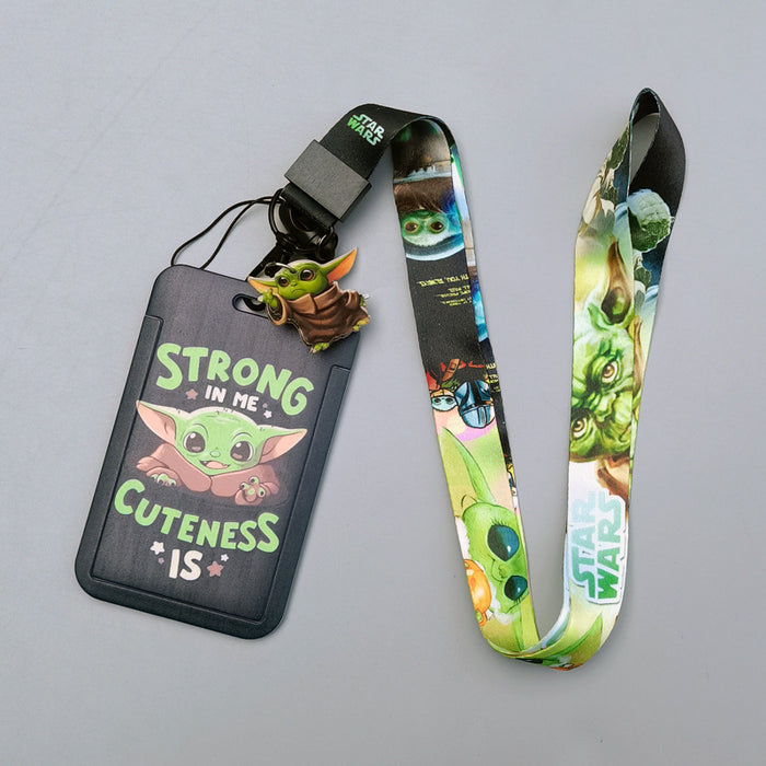 Wholesale Cartoon Anime Bus Card Holder Lanyard Keychain Work Badge