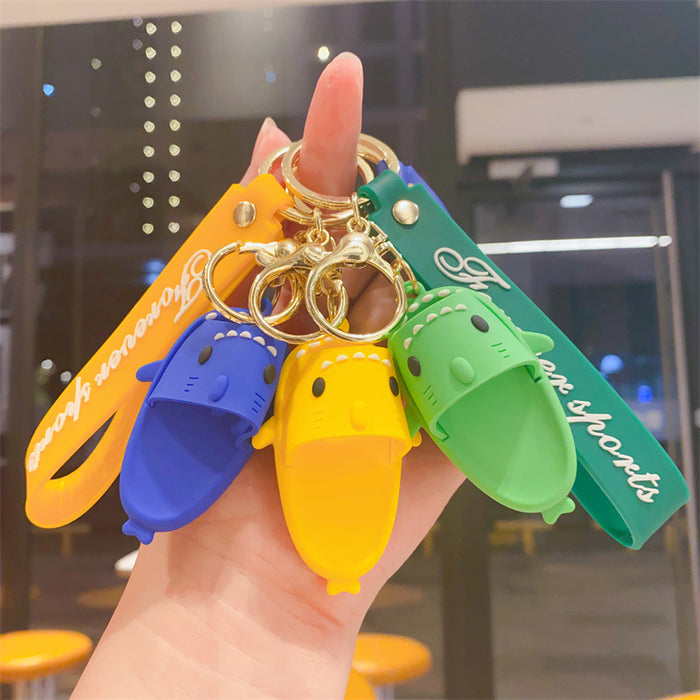 Wholesale Cute Shark Slipper Keychain